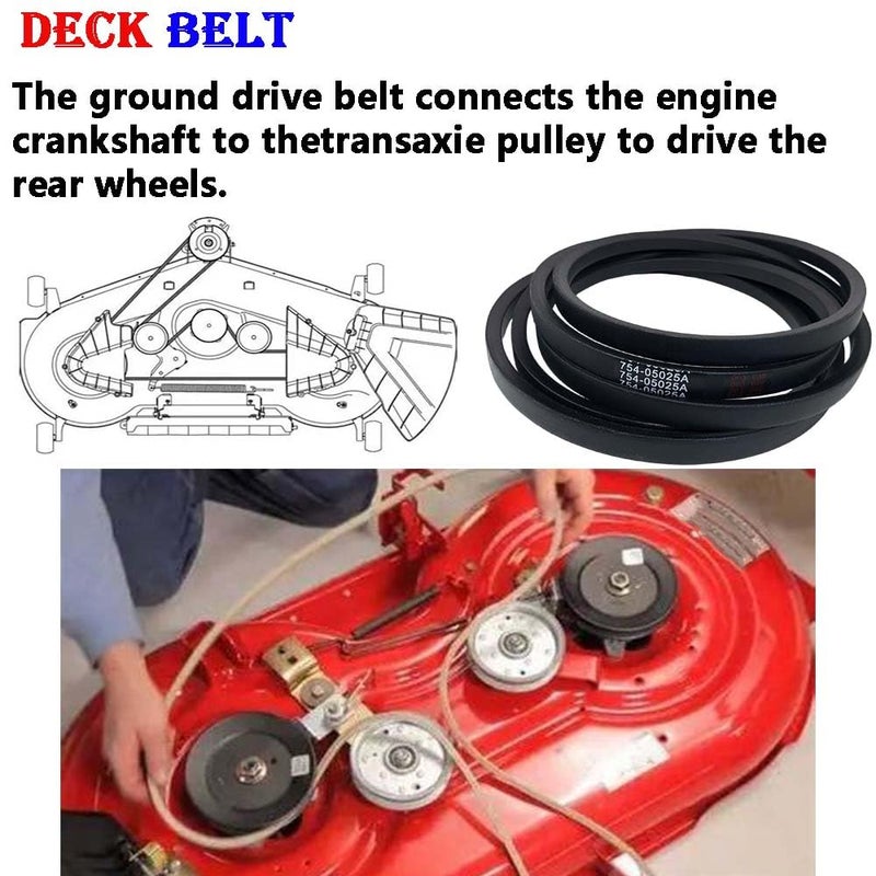 CTPOWER Replaces 954-05025A Lawn Mower 54" Kevlar Deck Belt 5/8" x 139" for Cub Ct Craftsman Troy-Bilt CMXGZAM501064 490-501-C064 490-501-M064 754-05025 754-05025A 954-05025 - Image 3